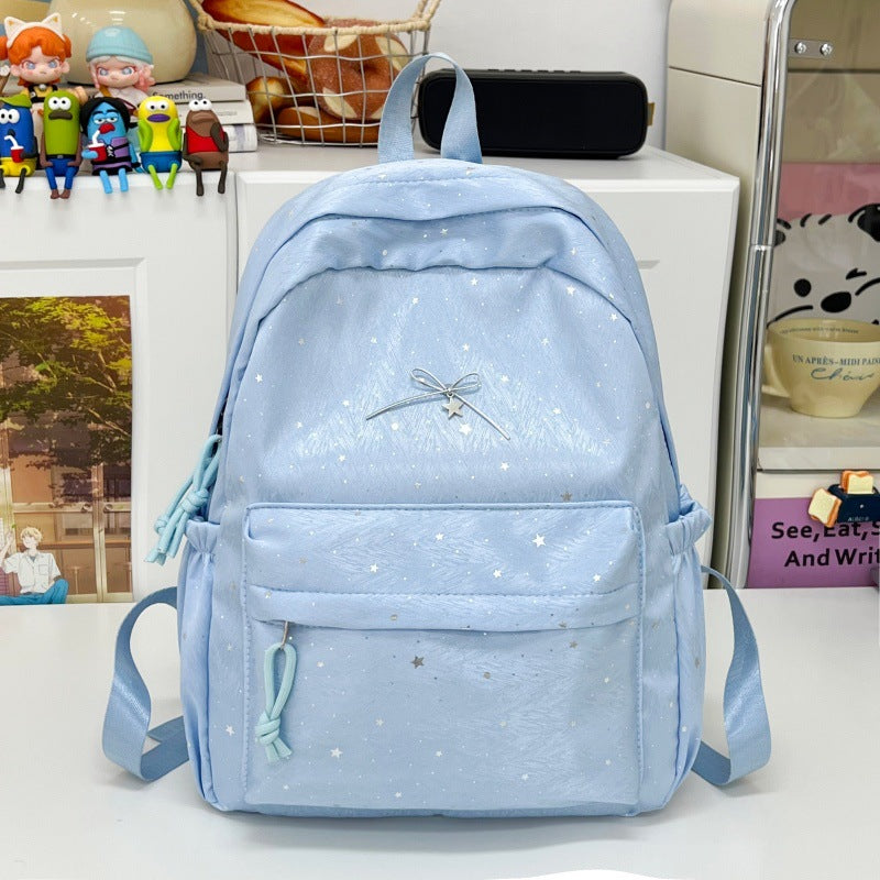 Stilvoller Funkelnder mit Schleife verzierter Rucksack Brehn