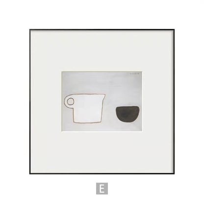 Minimalistische gerahmte Kunstdruck