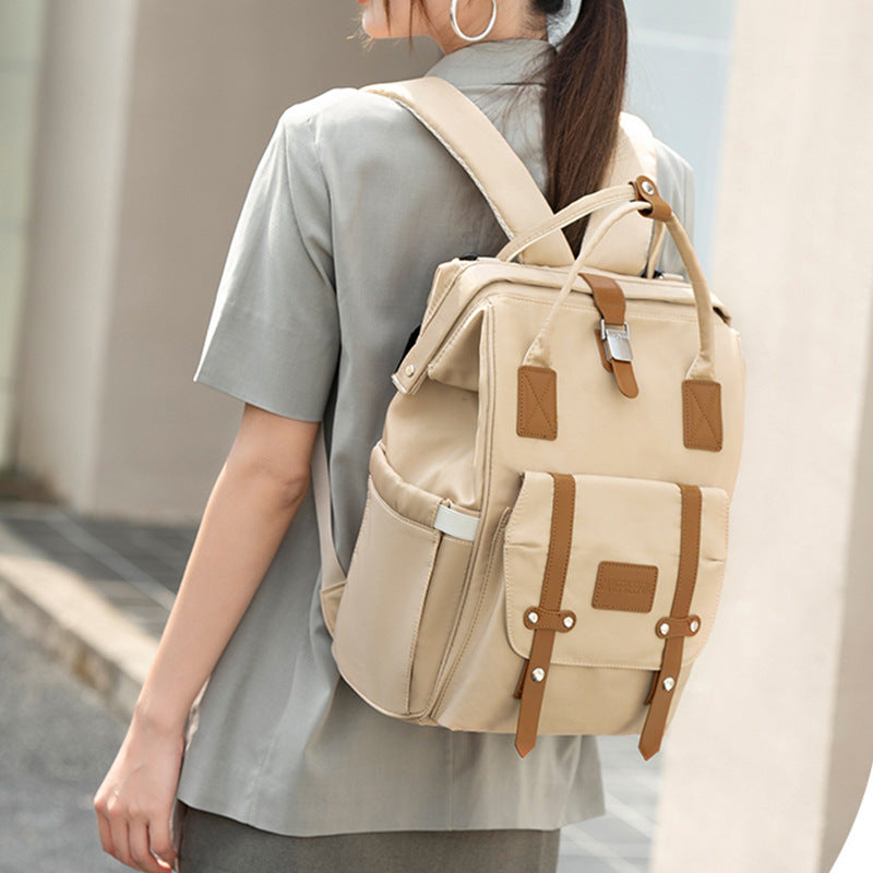 Stylischer Mehrfach-Taschen Bogen Rucksack Brehn