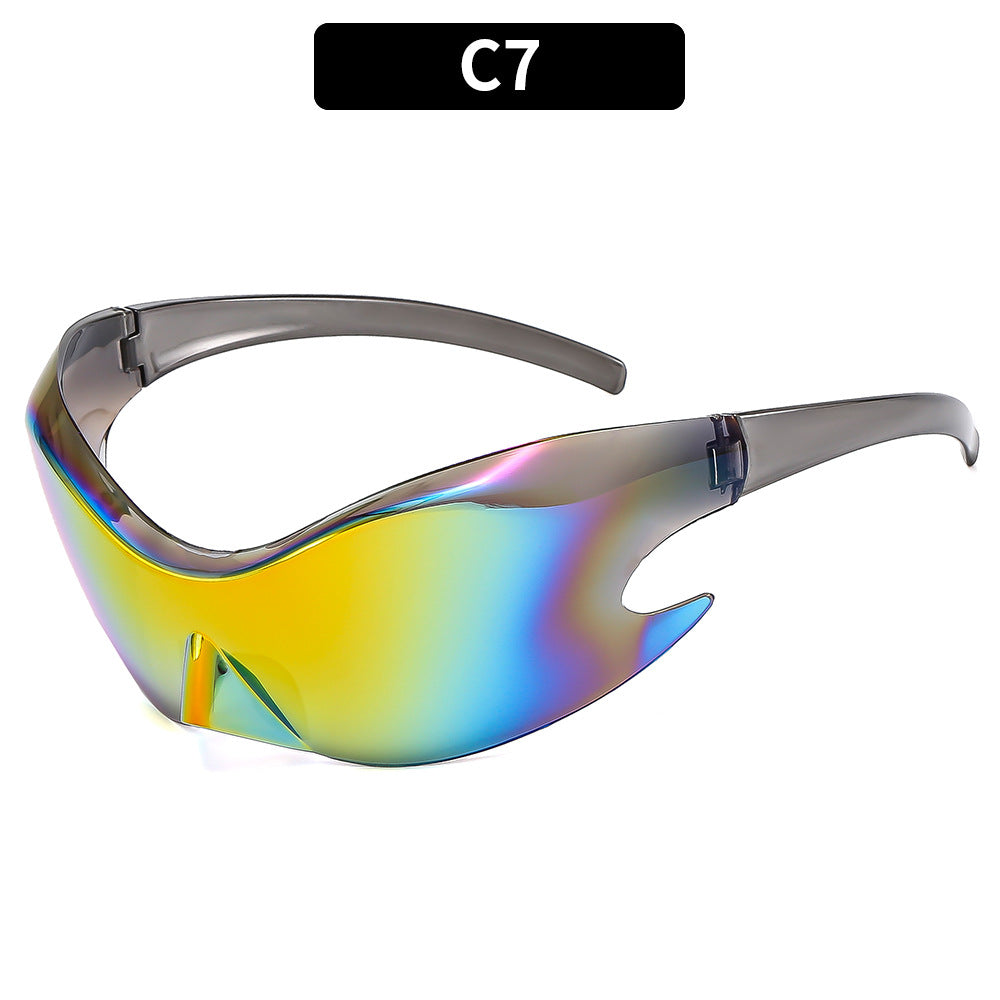 Futuristische Hochleistungs-Wrap-Sonnenbrille