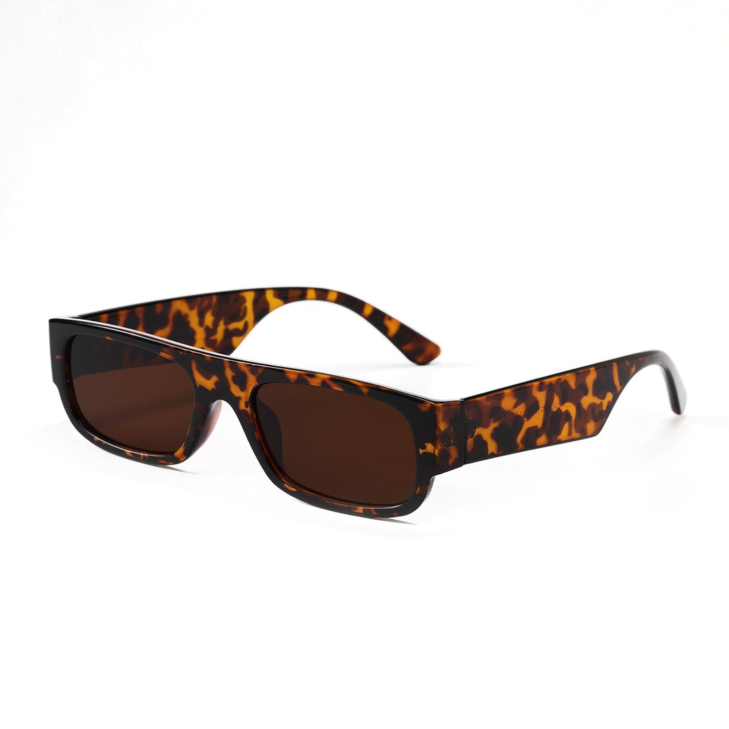 Damen stilvolle Vintage-Sonnenbrille mit transparentem Rahmen und leicht getönten Gläsern Brehn