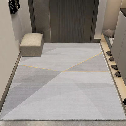 Modern geometrischer Eingangsbereich Teppich