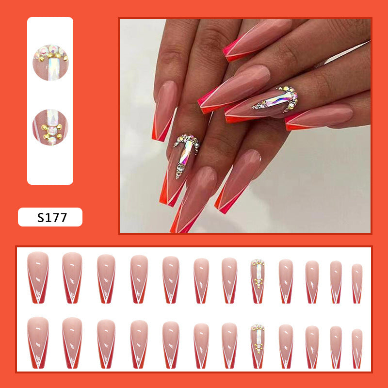 Kunstnagelspitzen mit Neonverzierung Brehn