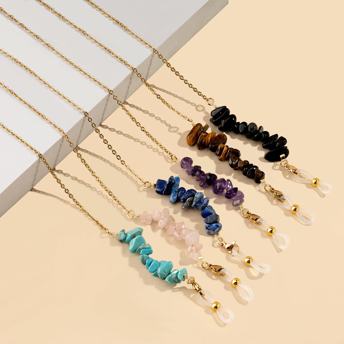 Gem-Accent Brille Kette Brehn