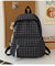 Stylische kariert gemusterte Rucksack