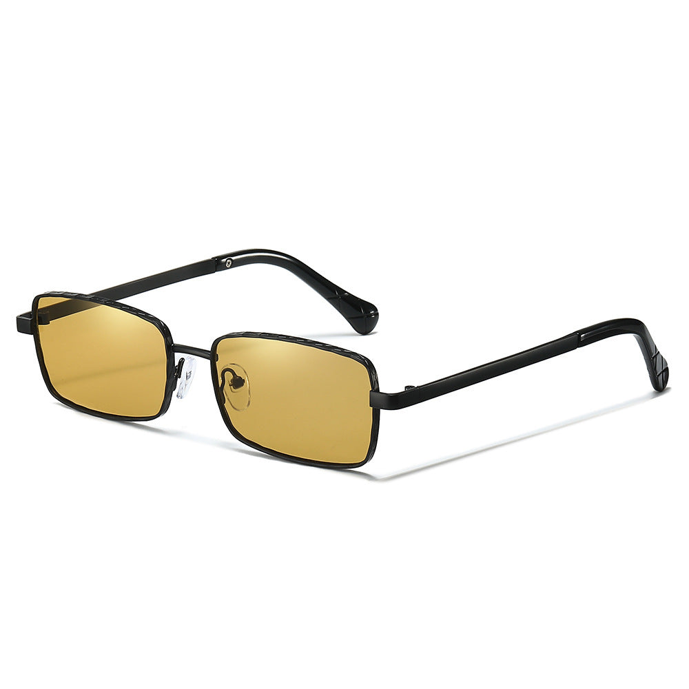 Elegante Minimalistische Rechteckige Sonnenbrille Brehn