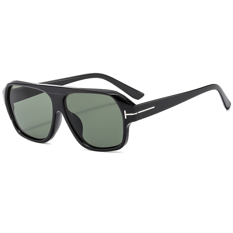 Retro-inspirierte übergroße quadratische Sonnenbrille