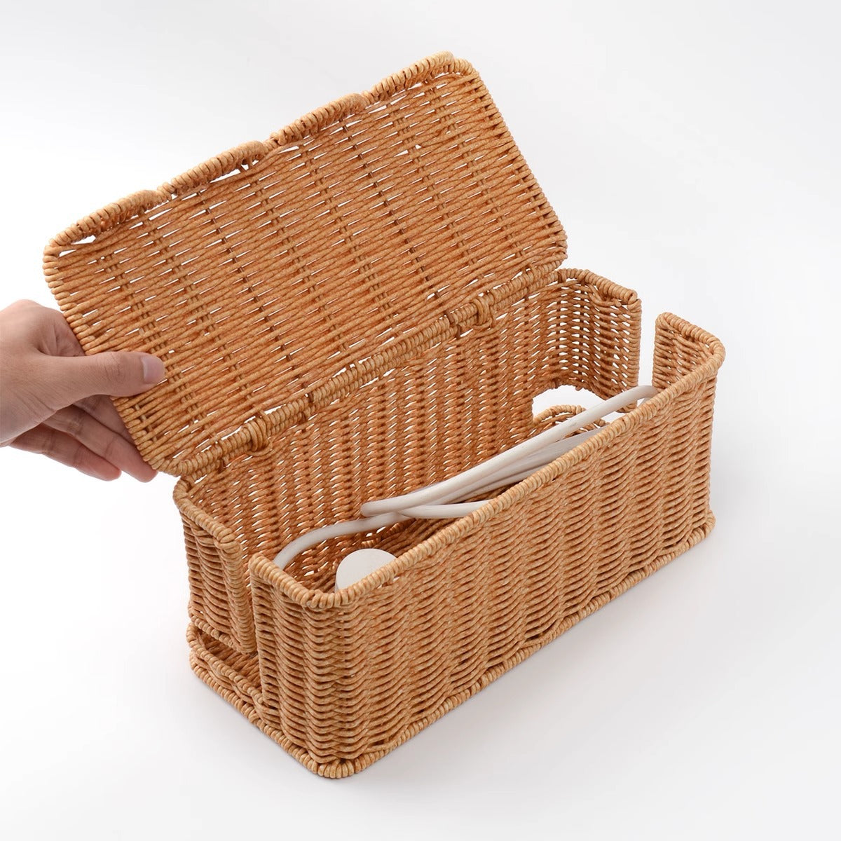 Aufbewahrungskiste Aus Geflochtenem Rattan Brehn