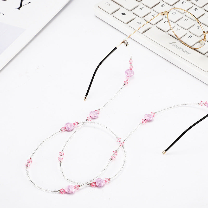 Elegante perlenbesetzte Brillenband Brehn