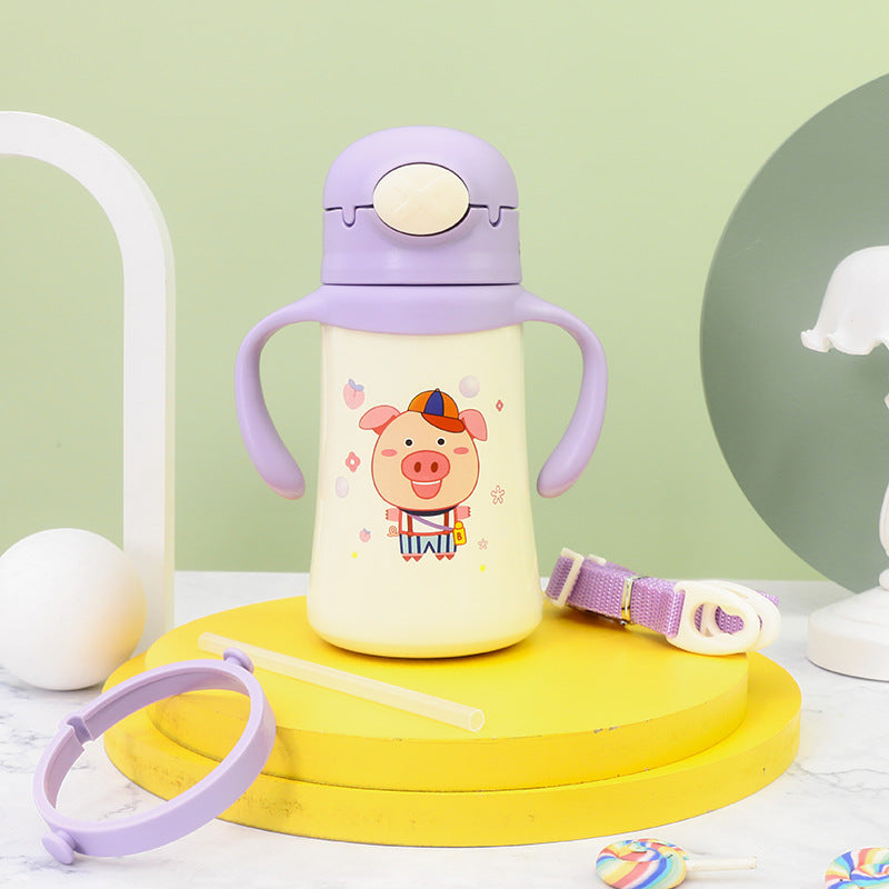 Damen Isolierte Kinder-Trinkflasche im verspielten Tierdesign Brehn