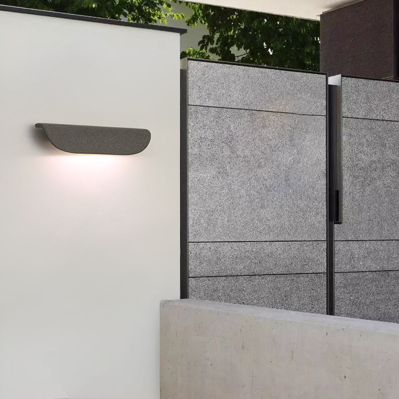 Brehn | Moderne wasserdichte gebogene Außenwandlampe