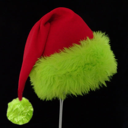 Weihnachtsmütze mit Plüschrand