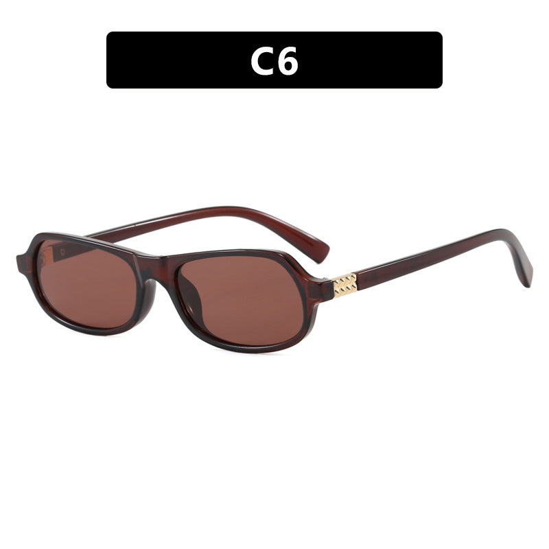 Damen schicke modische Sonnenbrille mit goldenen Akzenten Brehn