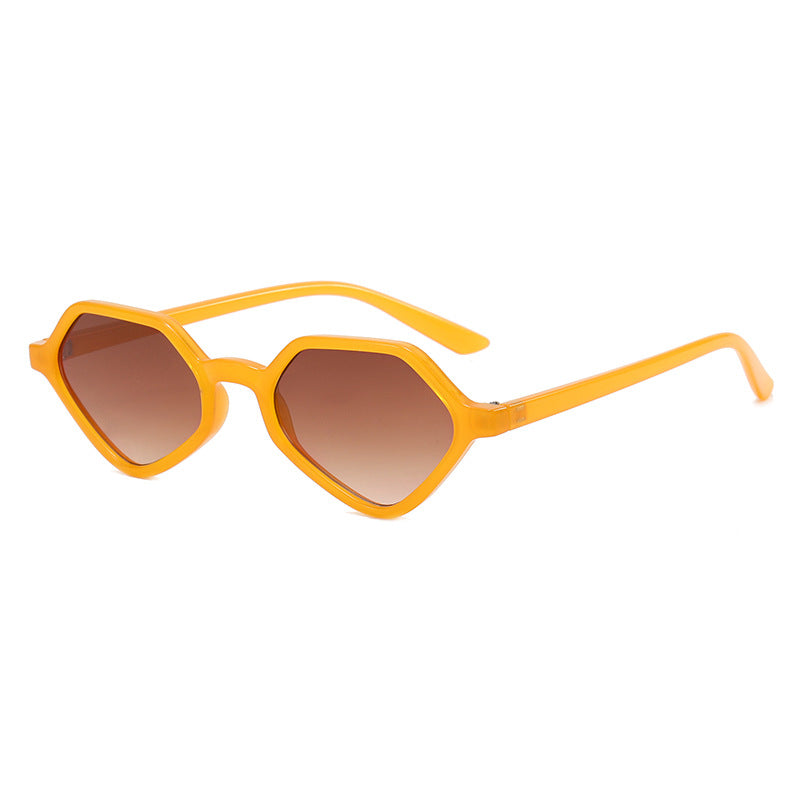 Damen Geometrische Design-Sonnenbrille mit verspiegelten Gläsern Brehn