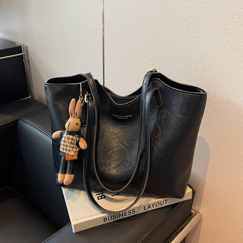 Elegante Vintage Leder Tragetasche Brehn