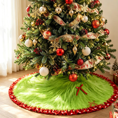 Luxuriöser Kunstpelz Weihnachtsbaumrock