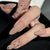 Elegante Lange Mandel Press-On Nagelkunst Brehn
