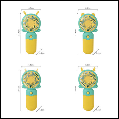 Unisex Tragbarer Handventilator mit lustigem Tierdesign Brehn