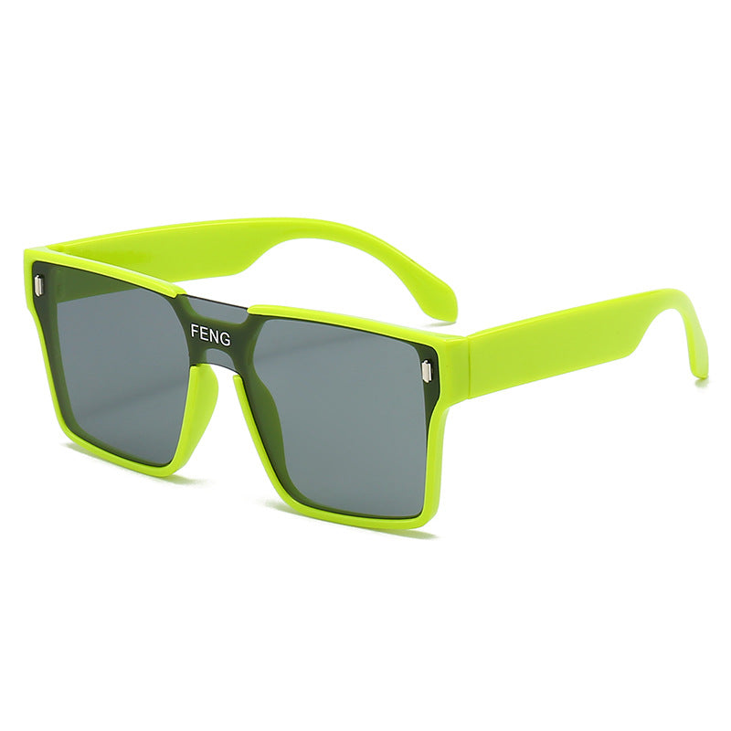 Oversized Rechteckige Sonnenbrille