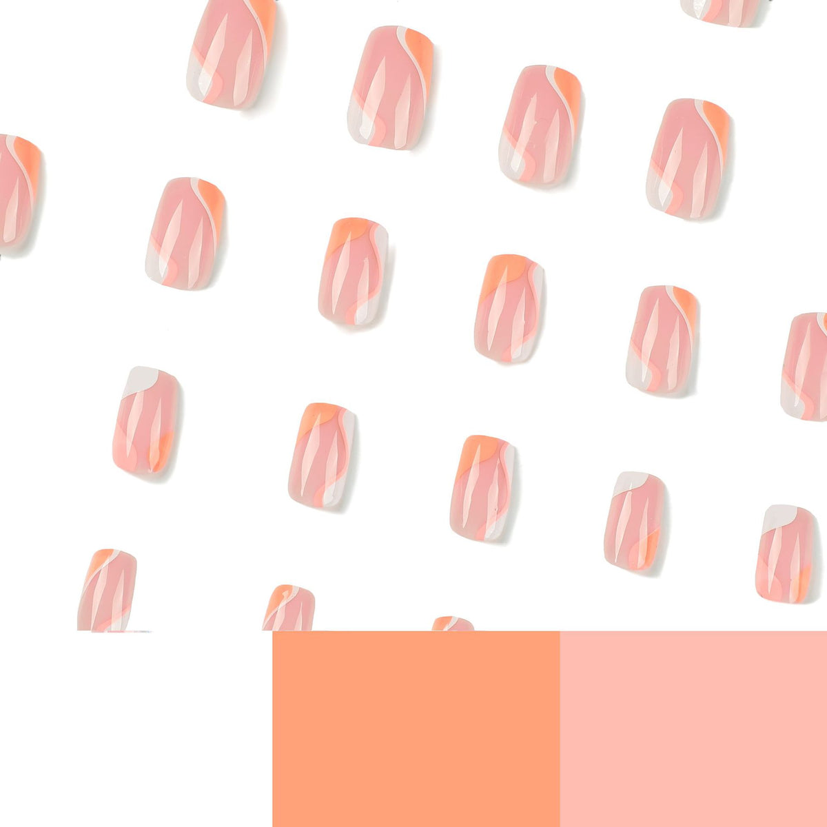 Elegante Kunstnagelverlängerungen mit modernem Farbverlauf Brehn