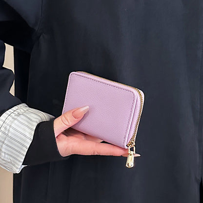 Premium Leder Reißverschluss Geldbörse