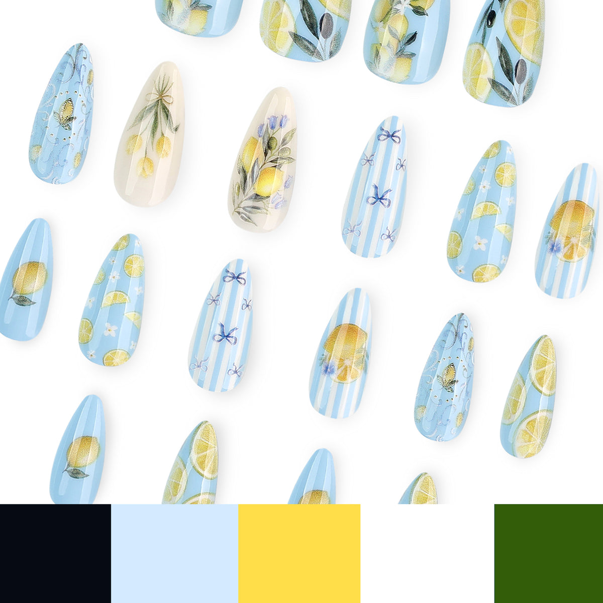 Kunstvolle Nagelkunst mit fruchtigem Zitrusdesign Brehn