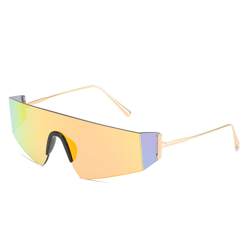 Damen futuristische Oversized-Sonnenbrille Brehn