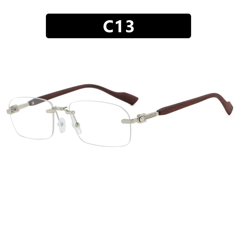 Damen Sonnenbrille mit elegantem Metallrahmen und stilvollen Holzdetails Brehn