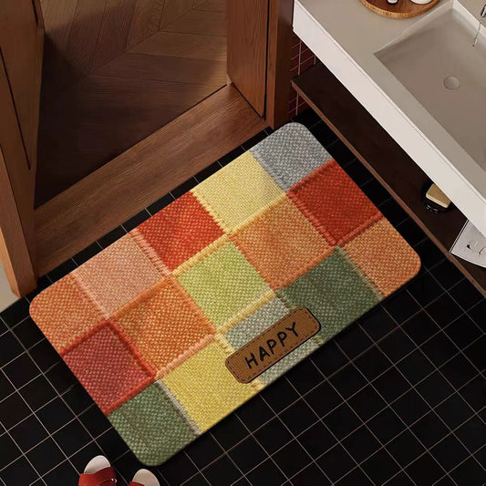 Gemütliche Patchwork Badmatte Brehn