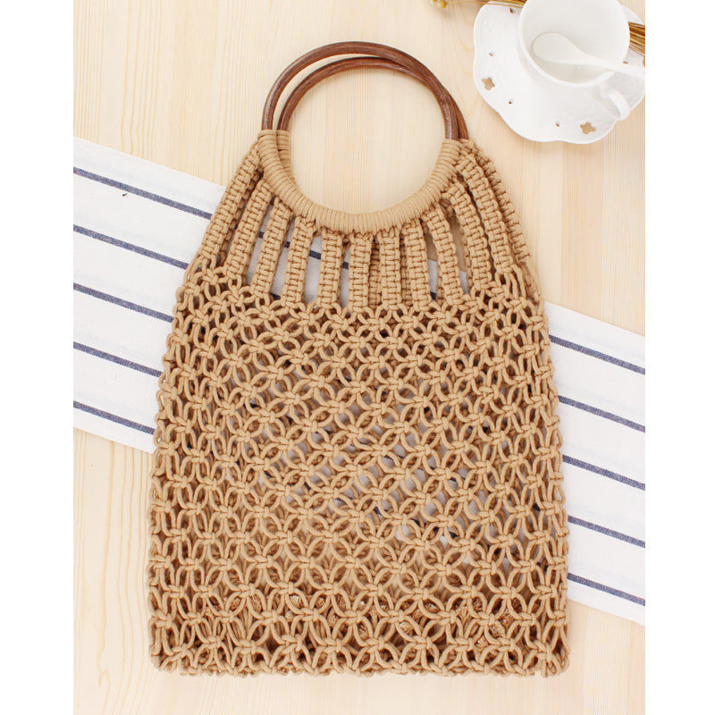 Handtasche mit Geflochtenem Design und Innentasche Brehn