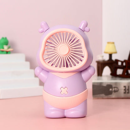 Unisex Tragbarer Mini-Lüfter im verspielten Bären-Design Brehn