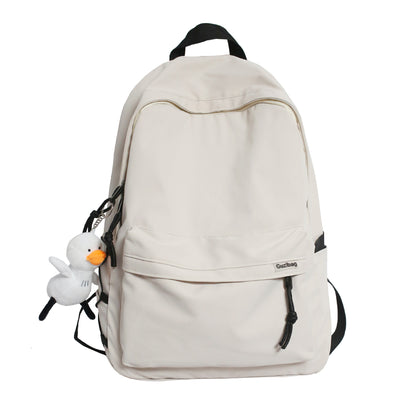 Vielseitiger lässiger Rucksack mit Plüsch Charm Brehn