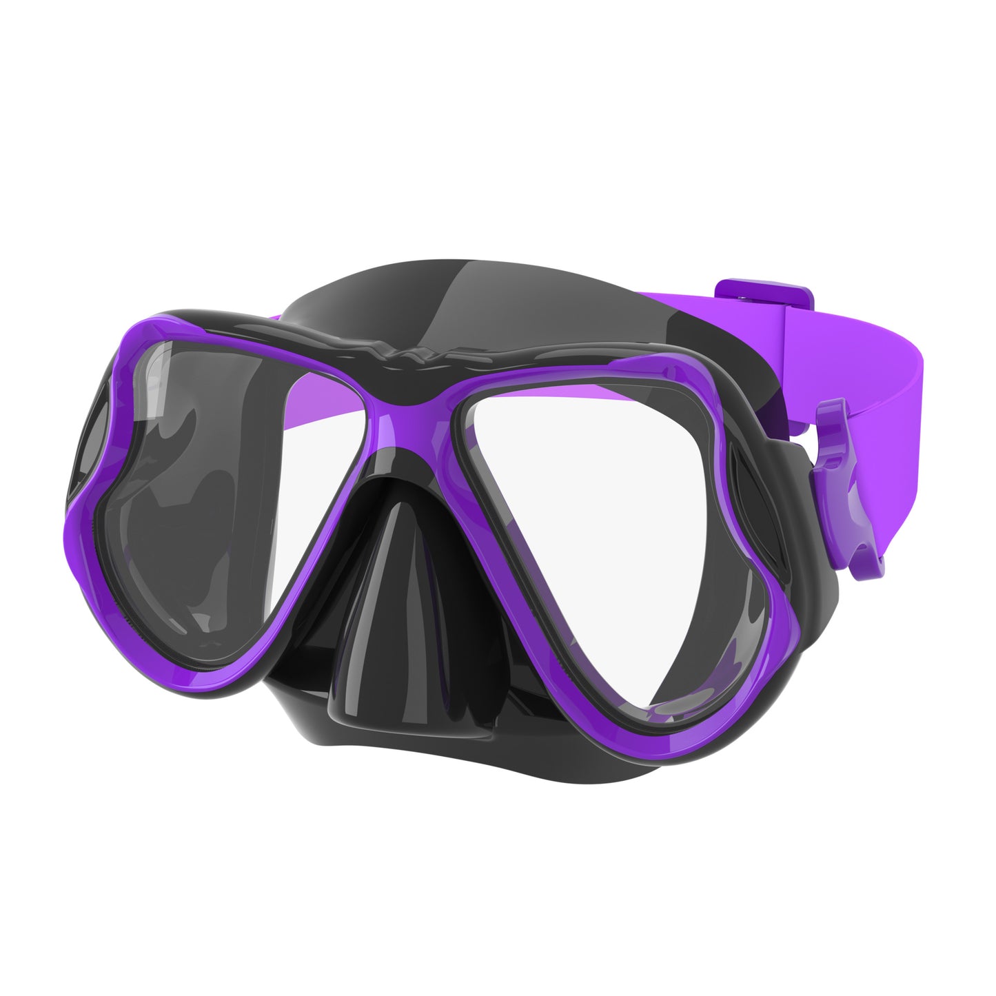 Hochwertige Tauchmaske mit Flexiblem Silikonrand und Breitem Sichtfeld Brehn