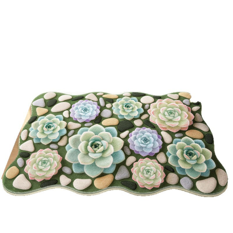 Blumenmuster Memory-Schaum Badewannenteppich Brehn