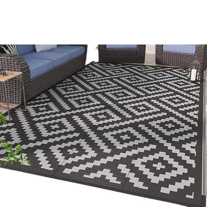 Geometrisch gemusterte Outdoor-Bereichsmatte