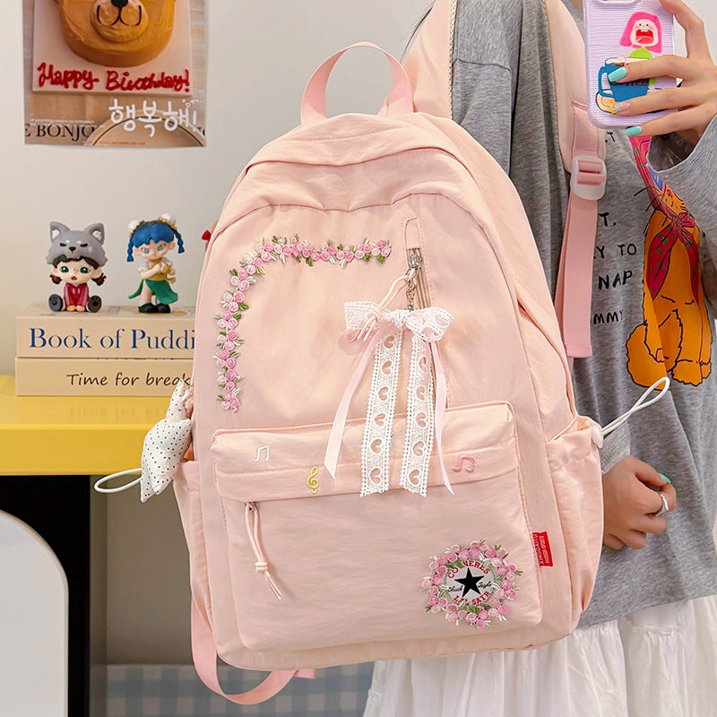 Blumenverzierte Alltag-Rucksack Brehn