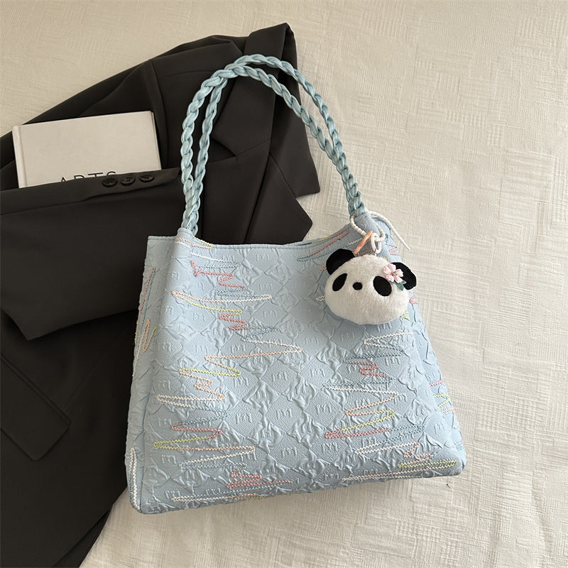 Gepolsterte dekorative Schultertasche Brehn