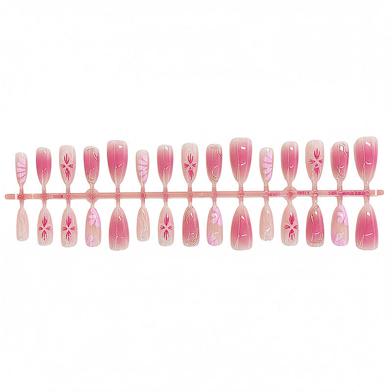 Künstlerisches florales Ombre Drucknagel-Set Brehn