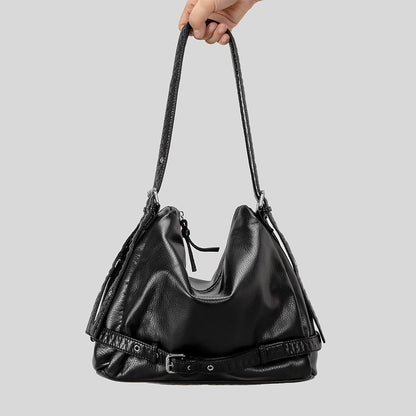 Lässige Bequeme Leder Schultertasche