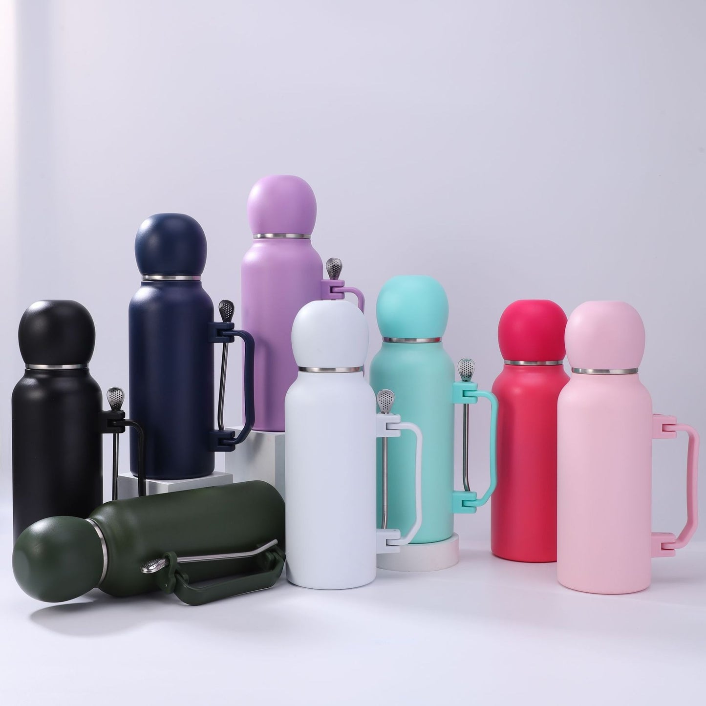 Damen praktische Isolierflasche mit integriertem Teesieb Brehn