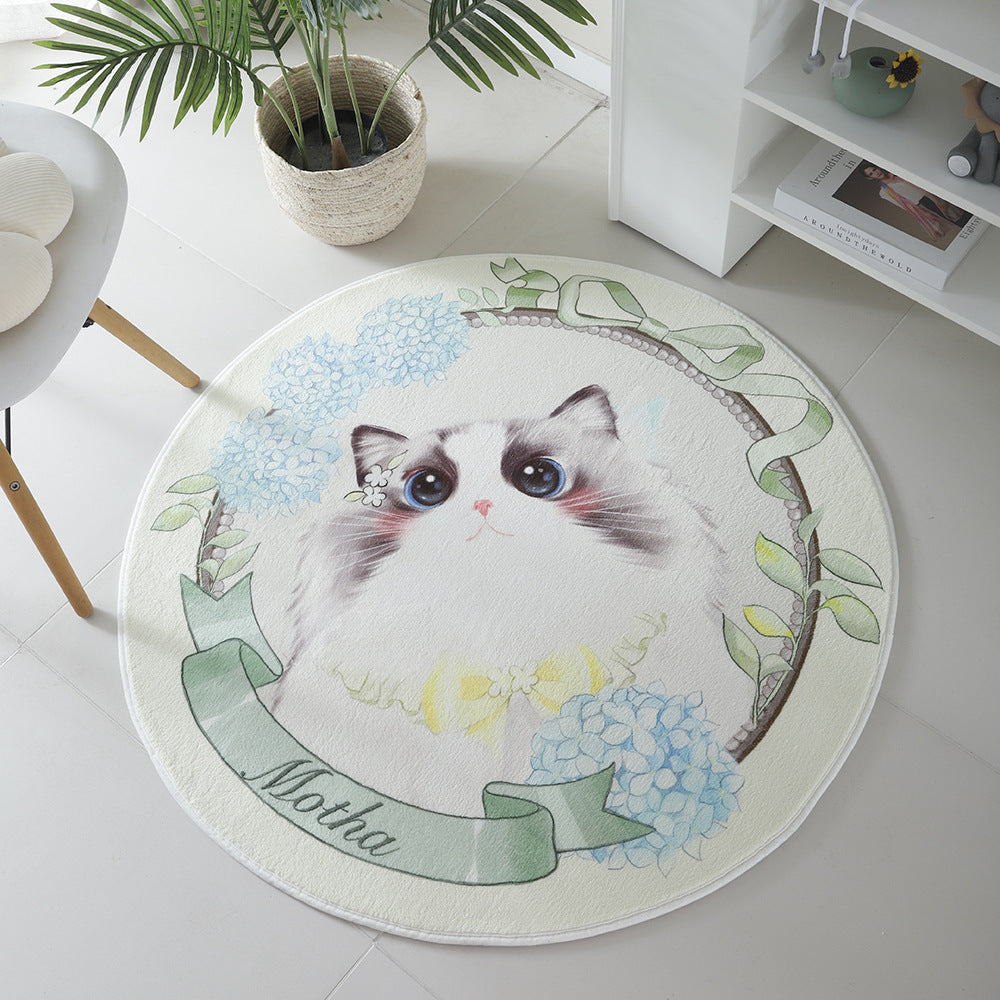 Katzen-Themen runder Teppich Brehn