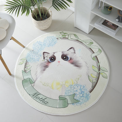Katzen-Themen runder Teppich Brehn