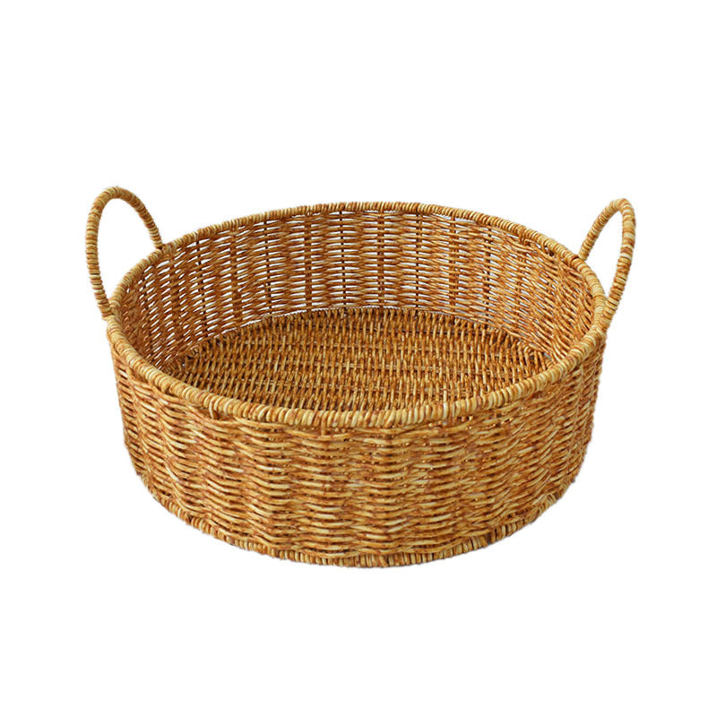 Handgefertigte natürliche Rattan-Aufbewahrungskörbe Set Brehn
