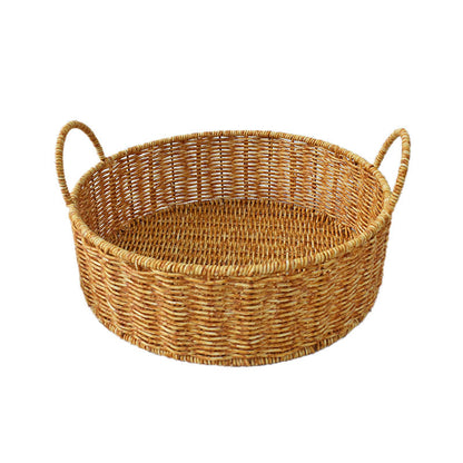 Handgefertigte natürliche Rattan-Aufbewahrungskörbe Set Brehn