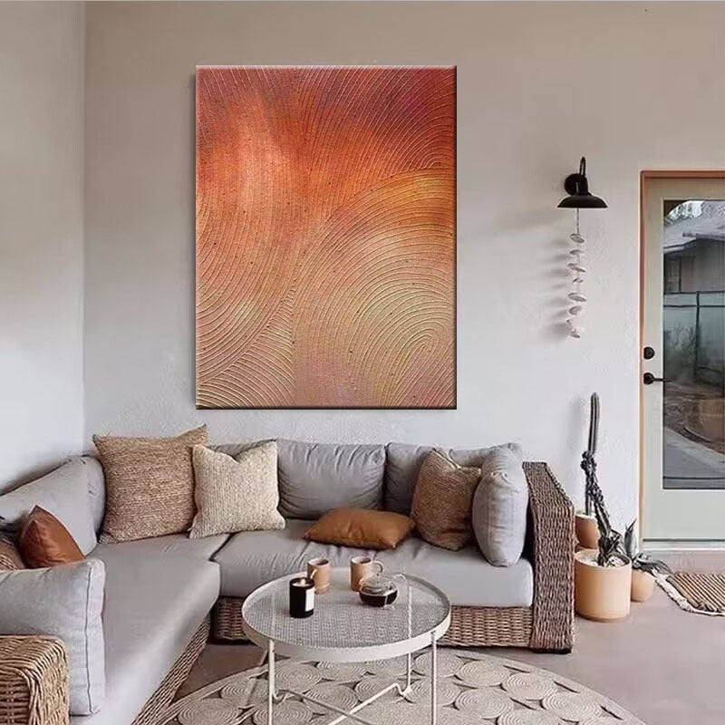 Minimalistische Texturierte Abstrakte Wandkunst