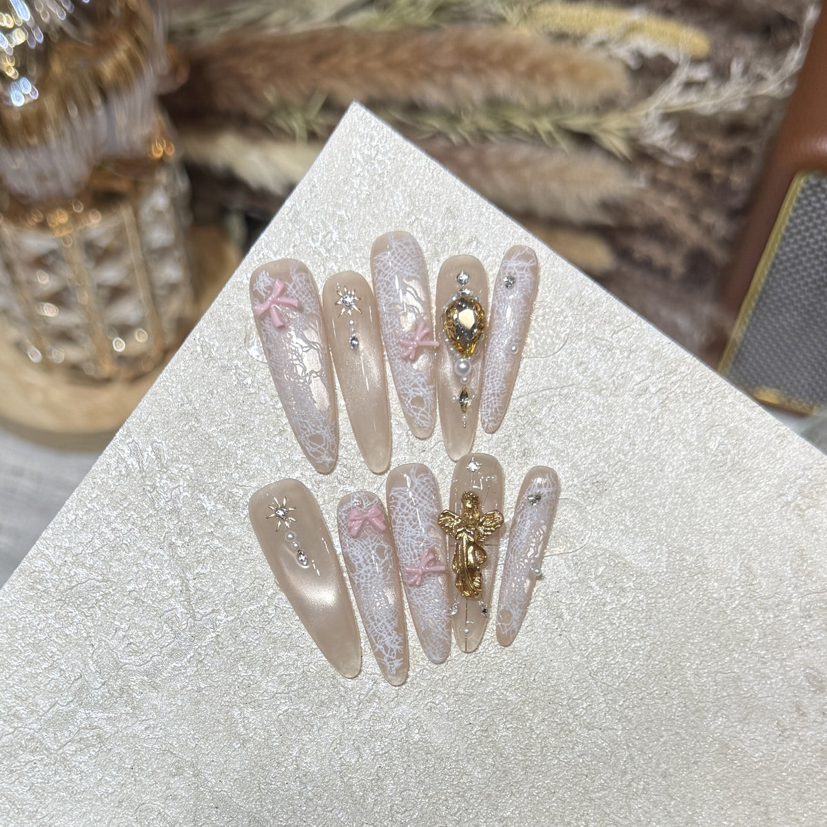 Dekorative Press-On Nagelspitzen Brehn