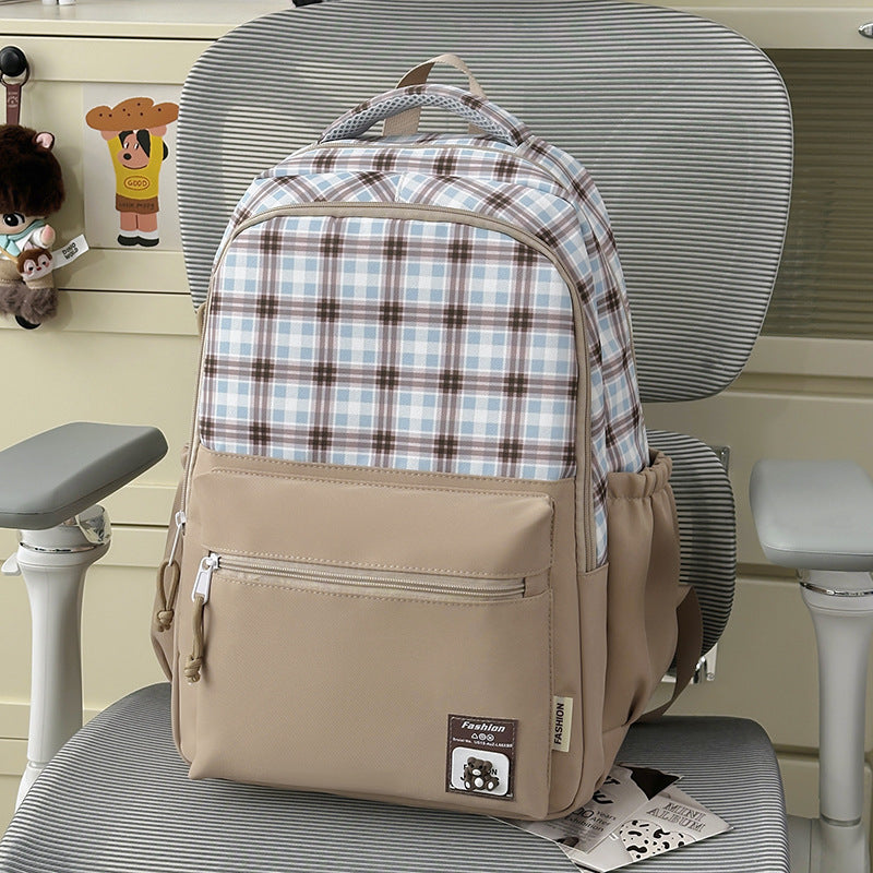 Stylischer Karo-Design-Rucksack Brehn