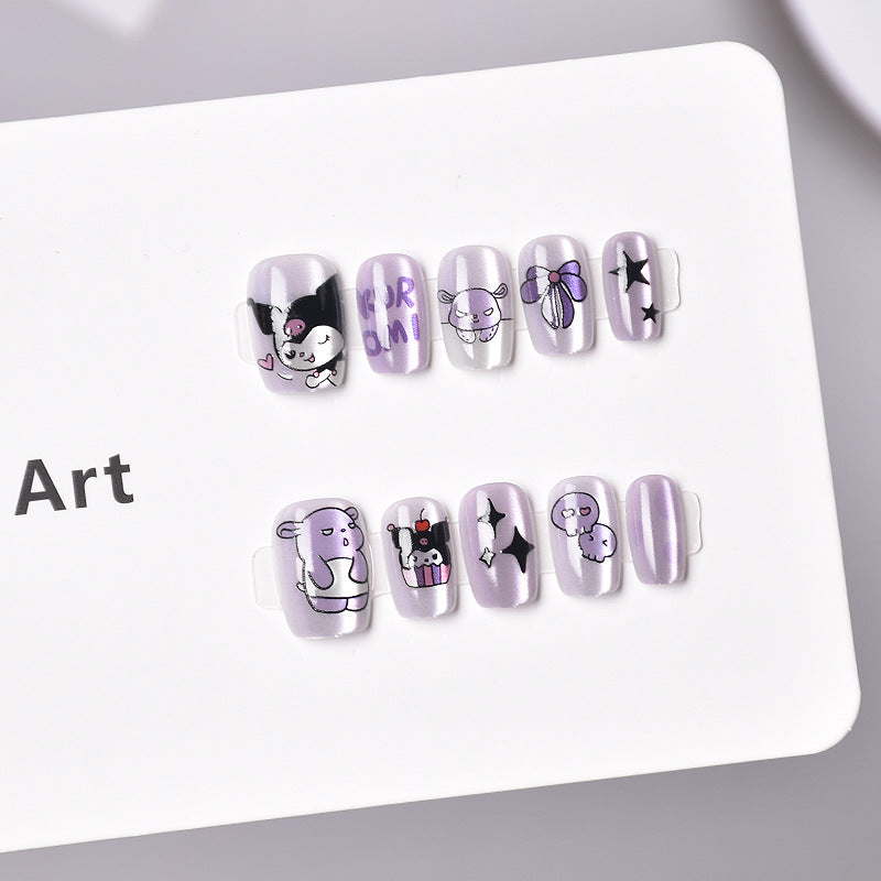 Kreative Charakter Press-On Nagelkunst Brehn