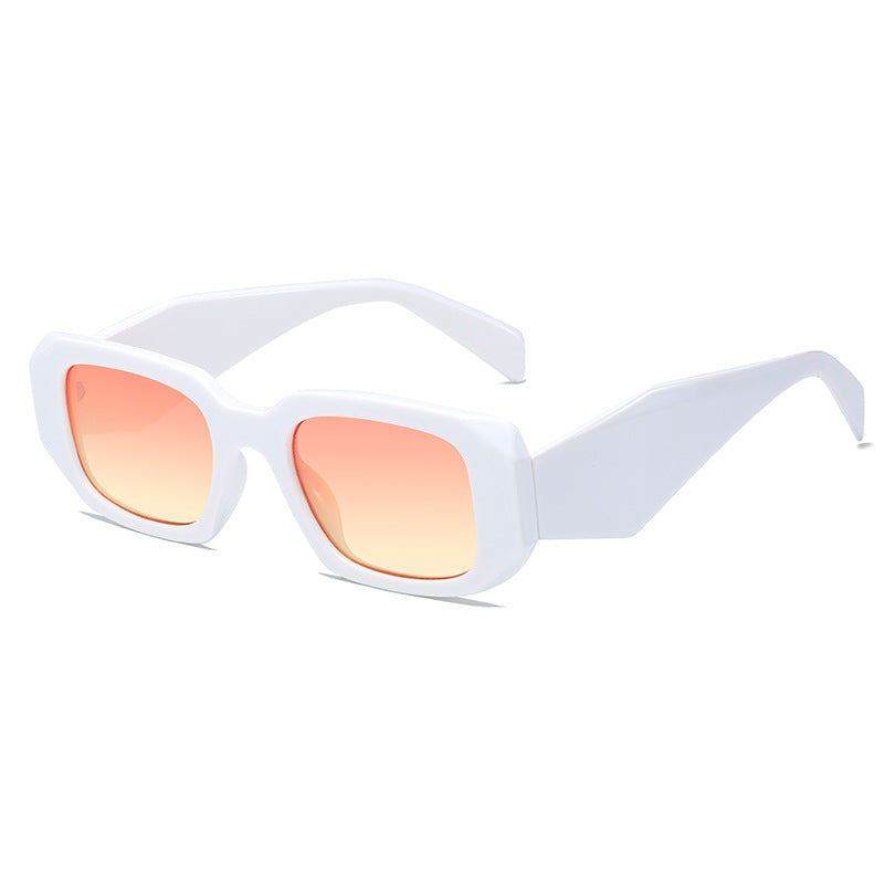 Damen quadratische Designer-Sonnenbrille mit modernem akzentuiertem Rahmen Brehn