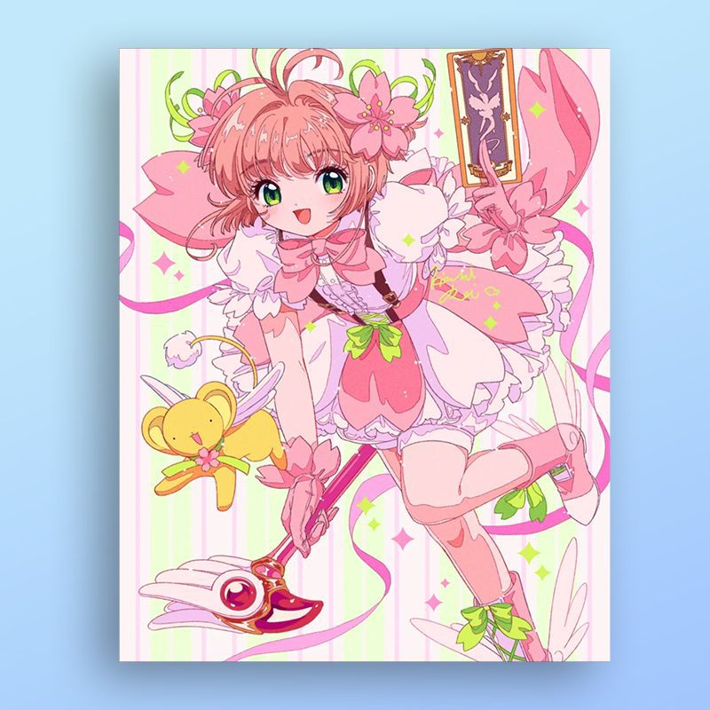 Anime-inspirierte Illustrationskunstdruck Brehn